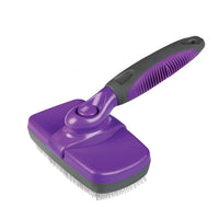 HKM-854163 Self-Cleaning Pet Slicker Brush for Easy Grooming and Shedding Control