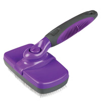 HKM-854163 Self-Cleaning Pet Slicker Brush for Easy Grooming and Shedding Control