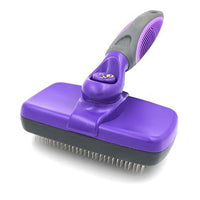 HKM-854163 Self-Cleaning Pet Slicker Brush for Easy Grooming and Shedding Control