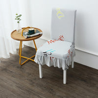 HKM-854291 Elastic Square Chair Cover in Modern Simple Design for Household Use
