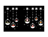 HKM-854355 Large PVC Cartoon Style Door Shop Window Sticker - Waterproof Wall Décor for Living Room