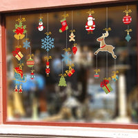 HKM-854355 Large PVC Cartoon Style Door Shop Window Sticker - Waterproof Wall Décor for Living Room