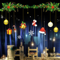 HKM-854355 Large PVC Cartoon Style Door Shop Window Sticker - Waterproof Wall Décor for Living Room