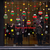 HKM-854355 Large PVC Cartoon Style Door Shop Window Sticker - Waterproof Wall Décor for Living Room