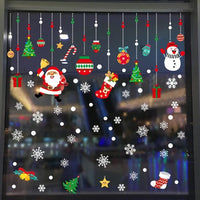 HKM-854355 Large PVC Cartoon Style Door Shop Window Sticker - Waterproof Wall Décor for Living Room