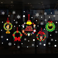 HKM-854355 Large PVC Cartoon Style Door Shop Window Sticker - Waterproof Wall Décor for Living Room