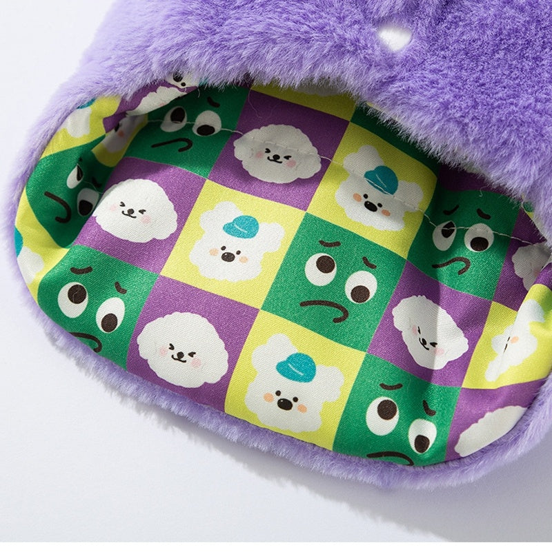 HKM-854547 Korean Style Cartoon Bear Hoodie for Small to Medium Dogs with Scarf for Autumn and Winter