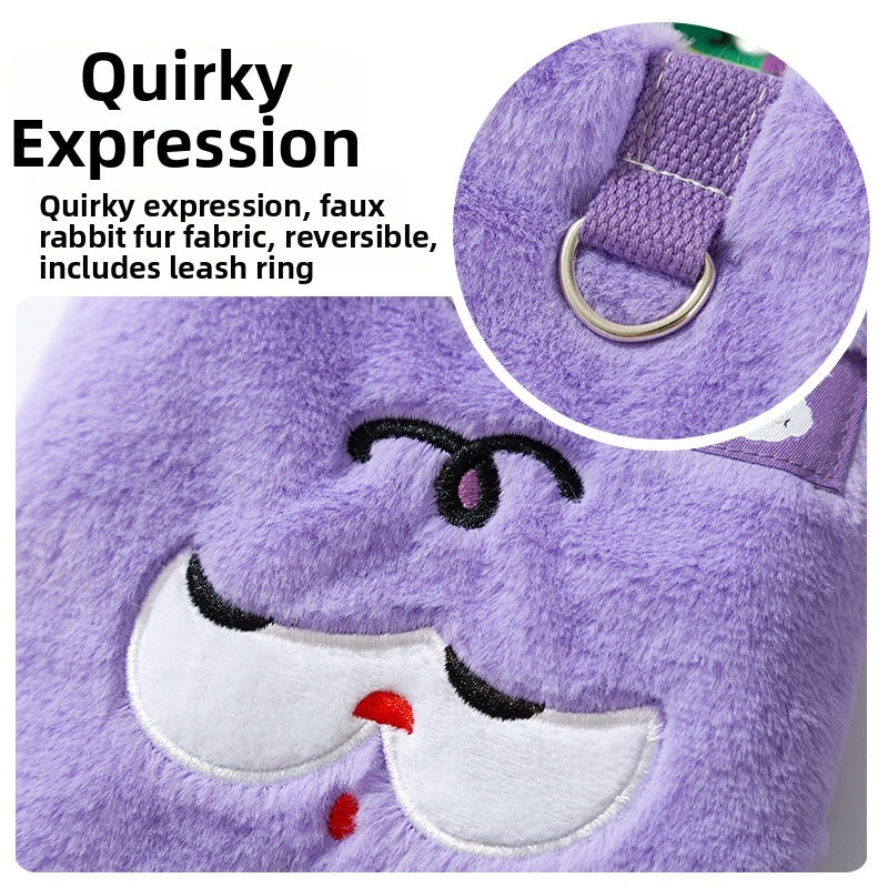 HKM-854547 Korean Style Cartoon Bear Hoodie for Small to Medium Dogs with Scarf for Autumn and Winter