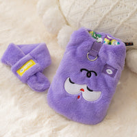 HKM-854547 Korean Style Cartoon Bear Hoodie for Small to Medium Dogs with Scarf for Autumn and Winter