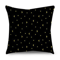 HKM-854611 Black Gold Polyester Peach Skin Pillowcase - 45x45 CM