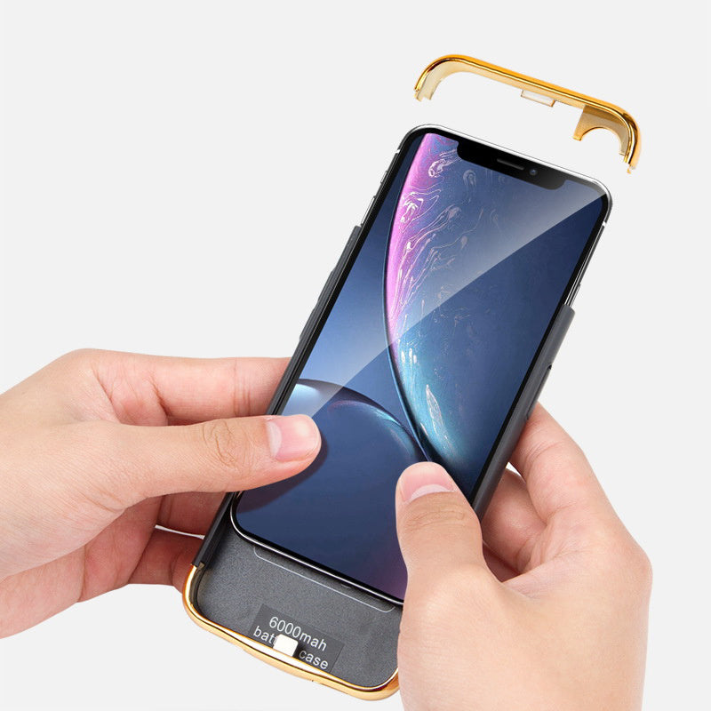 HKM-854611 iPhone 12 Series All-Inclusive Glass Case with Built-in Power Bank