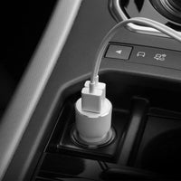 HKM-854931 Bluetooth Music Player Car Charger with USB Output, 12-24V Input, Compact Design 3400mA