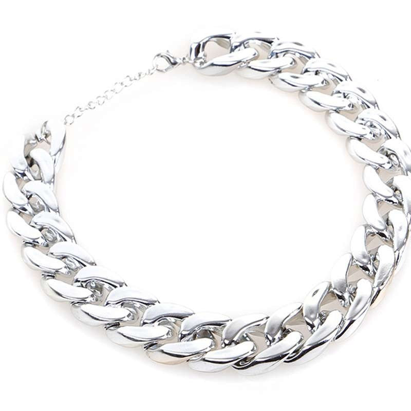 HKM-854931 Elegant Dog Necklace Collar in Gold Tone for Small and Medium Pets - Adjustable Size 21cm to 50cm
