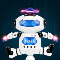 HKM-855059 Educational Electric Dancing Robot Toy for Kids - Interactive Light and Music Feature