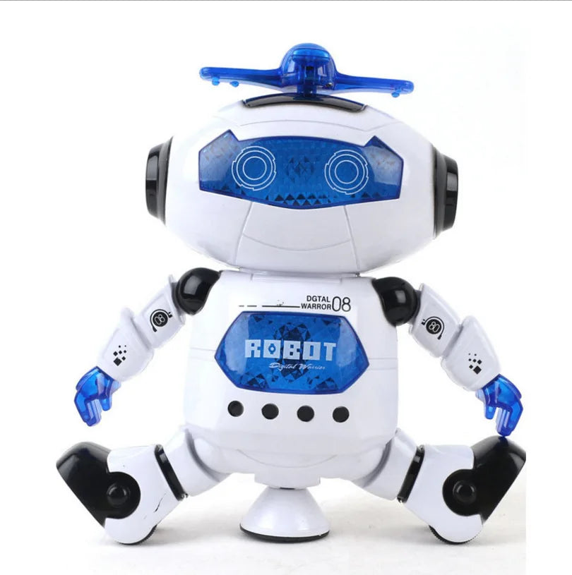 HKM-855059 Educational Electric Dancing Robot Toy for Kids - Interactive Light and Music Feature