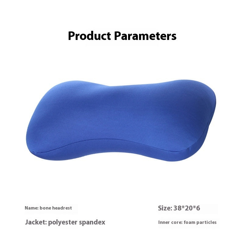HKM-855187 Foam Particles Office Nap Pillow - Simple Design, 38 x 20 cm, Multiple Colors