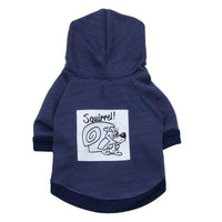 HKM-855251 Fleece Printed Kangaroo Sweatshirt for Pets - Navy Blue & Maroon, Sizes XS to L