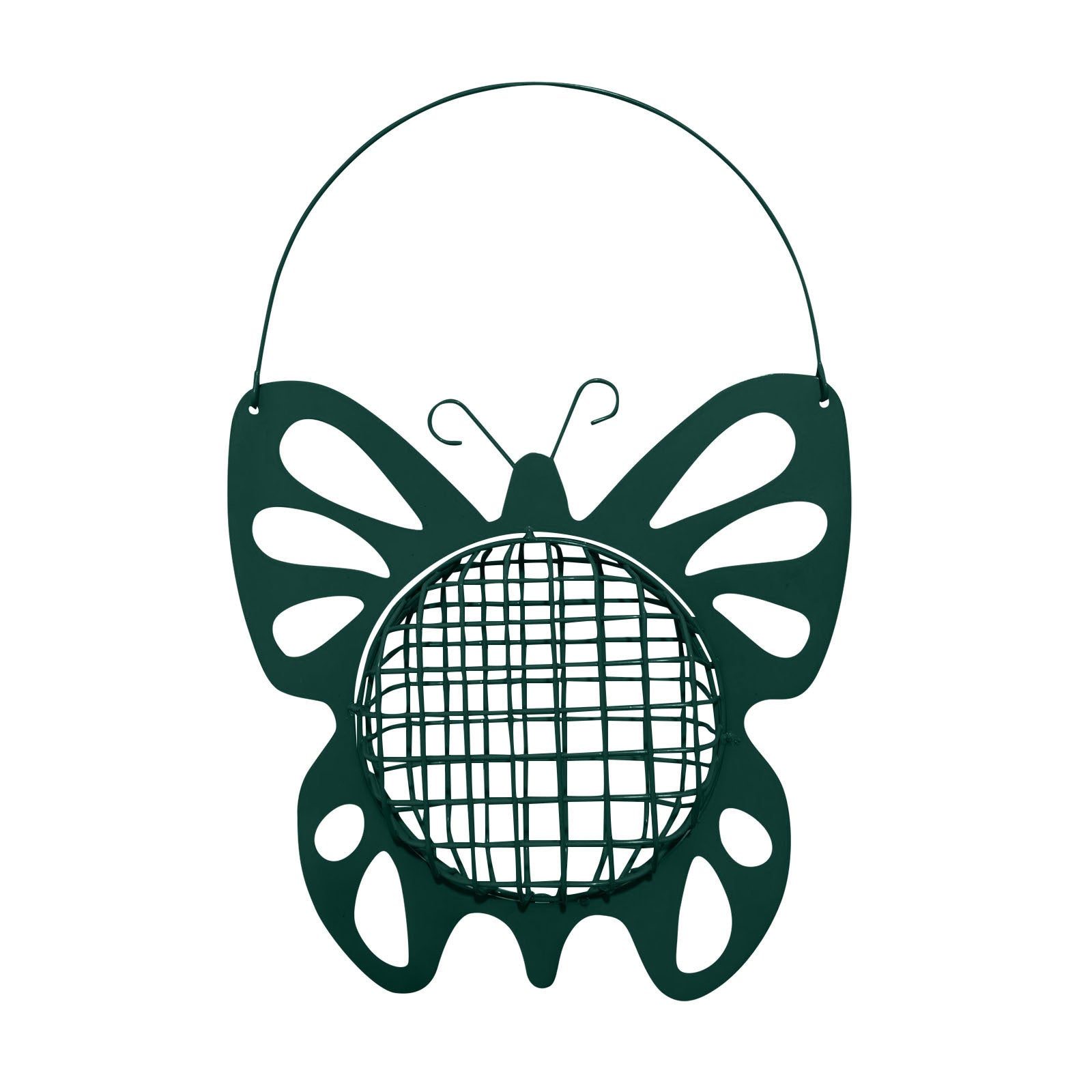 HKM-855315 Hanging Iron Bird Feeder for Balconies - Modern Simple Design