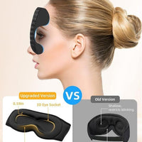 HKM-855379 Adjustable Breathable Eye Mask for Daytime Relaxation - Available in Black and Blue Green