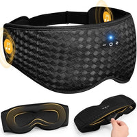 HKM-855379 Adjustable Breathable Eye Mask for Daytime Relaxation - Available in Black and Blue Green