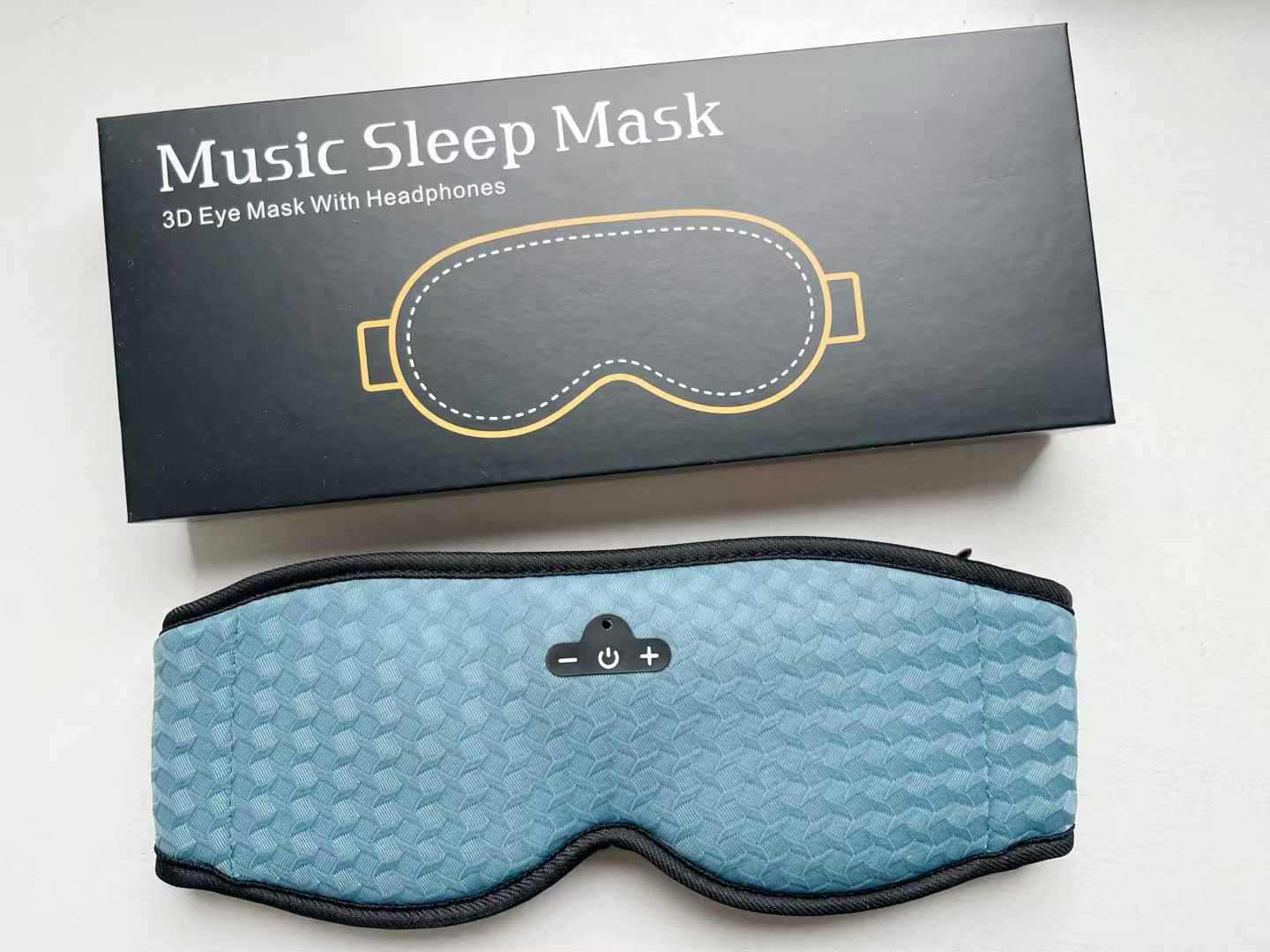 HKM-855379 Adjustable Breathable Eye Mask for Daytime Relaxation - Available in Black and Blue Green