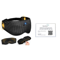HKM-855379 Adjustable Breathable Eye Mask for Daytime Relaxation - Available in Black and Blue Green
