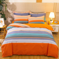 HKM-855379 Cotton Plant Pattern Winter Linen Quilt Cover Bedding Set - Multiple Sizes Available