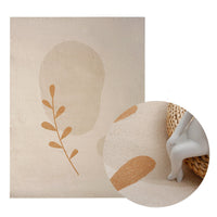 HKM-855443 Morandi Style Abstract Geometric Carpet for Living Room and Bedroom, Polyester Fiber, Rectangle Floor Mat