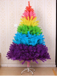 HKM-855507 60cm Rainbow Colorful Christmas Tree with 70 Heads, PVC Material