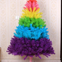 HKM-855507 60cm Rainbow Colorful Christmas Tree with 70 Heads, PVC Material