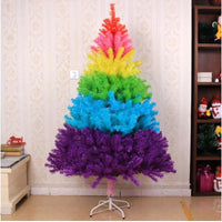 HKM-855507 60cm Rainbow Colorful Christmas Tree with 70 Heads, PVC Material