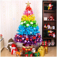 HKM-855507 60cm Rainbow Colorful Christmas Tree with 70 Heads, PVC Material