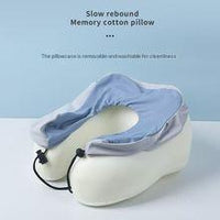 HKM-855507 U-Shaped Cooling Memory Foam Neck Pillow for Cervical Support