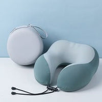 HKM-855507 U-Shaped Cooling Memory Foam Neck Pillow for Cervical Support