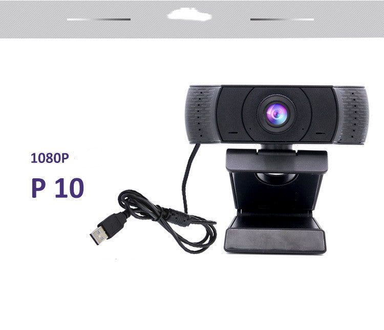 HKM-855571 High-Definition USB Computer Camera with Privacy Cover, 1080P Resolution, 2MP CMOS Sensor