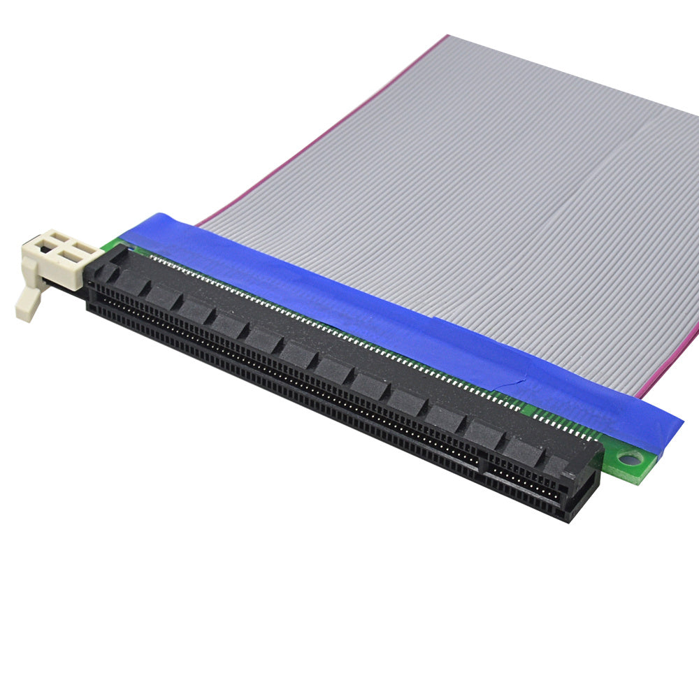 HKM-855571 PCI-E 16X to 16X Riser Card Extension Cable Male-to-Female Adapter, Plastic/Metal, Silver, 90x100x190mm