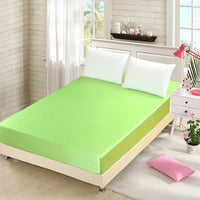 HKM-855699 Artificial Silk Quilted Bed Sheet - Soft Polyester Fiber, Solid Color, Modern Style