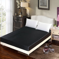 HKM-855699 Artificial Silk Quilted Bed Sheet - Soft Polyester Fiber, Solid Color, Modern Style