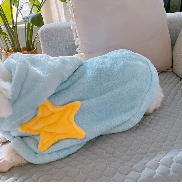 HKM-855763 Puppies Autumn And Winter Clothes Cat Pet Nightgown