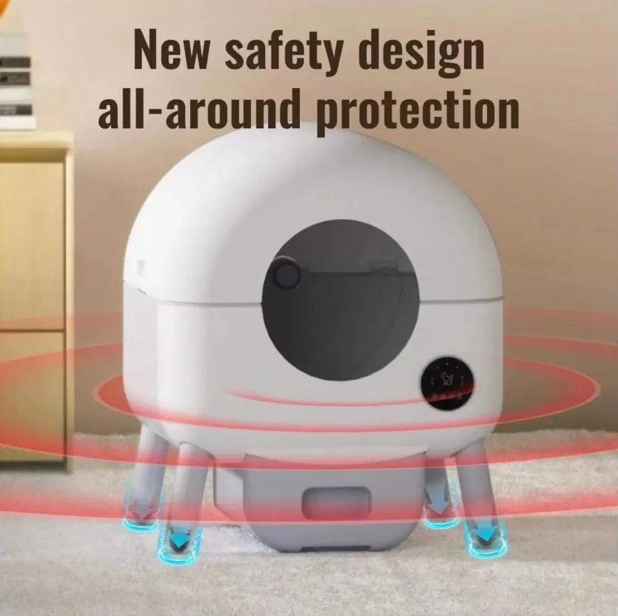 KTX-855827 Extra Large Intelligent Self-Cleaning Litter Box with App Control for Multiple Cats