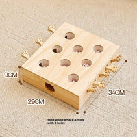 HKM-855827 Supplies Catnip Solid Wood Whac-a-mole Cat Toy