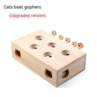 HKM-855827 Supplies Catnip Solid Wood Whac-a-mole Cat Toy