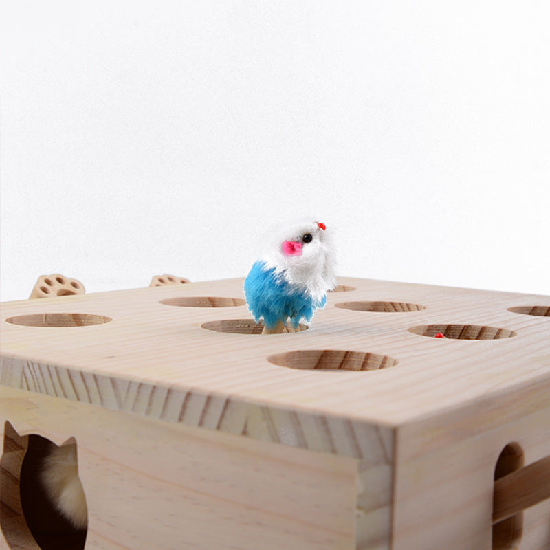 HKM-855827 Supplies Catnip Solid Wood Whac-a-mole Cat Toy