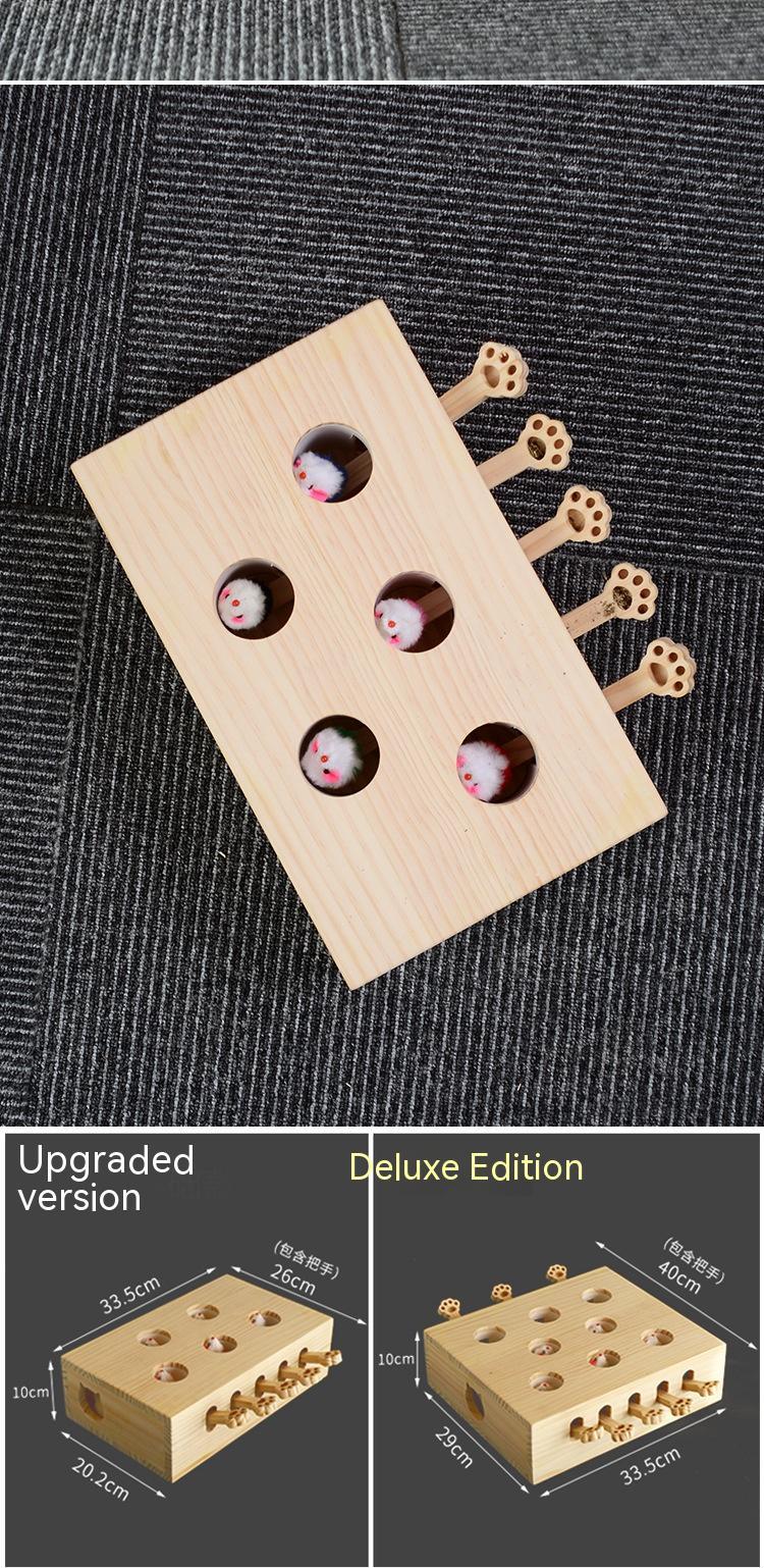 HKM-855827 Supplies Catnip Solid Wood Whac-a-mole Cat Toy