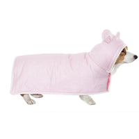 HKM-855891 Cozy Cotton Plaid Dog Cloak - Stylish Pet Cover Quilt in Pink and Blue