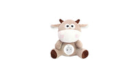 HKM-856019 Calming Plush Cow Doll with Soothing Music and Night Projection for Infants and Toddlers