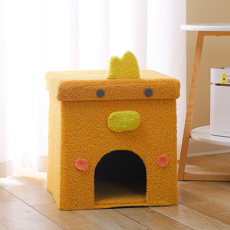 HKM-856019 Foldable Enclosed Cat Nest for All Seasons - Various Designs in Gift Box Packaging