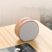 HKM-856083 Wood Grain Bluetooth Speaker with USB Connection, Built-in Lithium Battery, Portable Design
