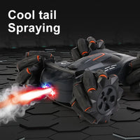 HKM-856211 Remote Control Drift Spray Stunt Car with Music and Lights - 2.4GHz Indoor/Outdoor Electric Vehicle for Ages 5 and Up