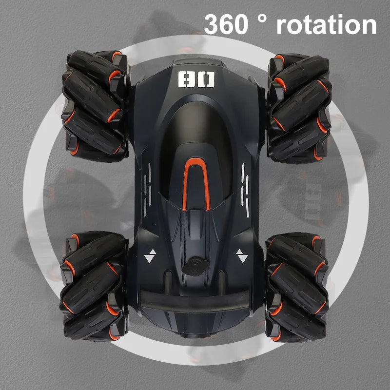 HKM-856211 Remote Control Drift Spray Stunt Car with Music and Lights - 2.4GHz Indoor/Outdoor Electric Vehicle for Ages 5 and Up
